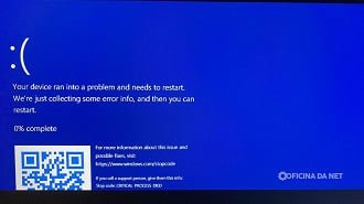 A tela azul é umas principais falhas depois desse update com o Patch Tuesday de junho de 2026