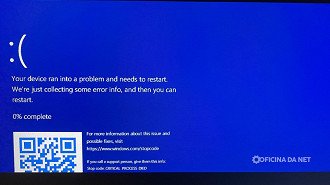 A tela azul é umas principais falhas depois desse update com o Patch Tuesday de junho de 2026