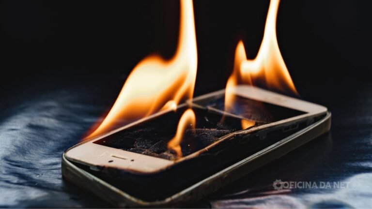 Cell phone with a bloated battery explodes while being repaired, injuring technician in Goiás; watch video
